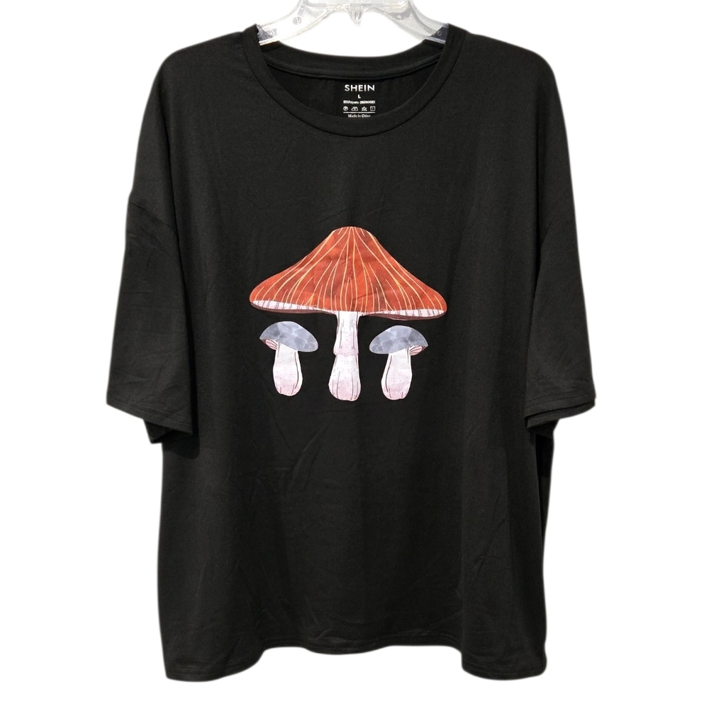 Whimsical Mushroom Oversized Tee